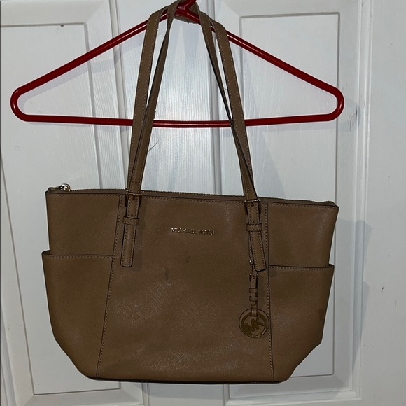 Michael Kors Tan Leather Tote Bag - Picture 1 of 5